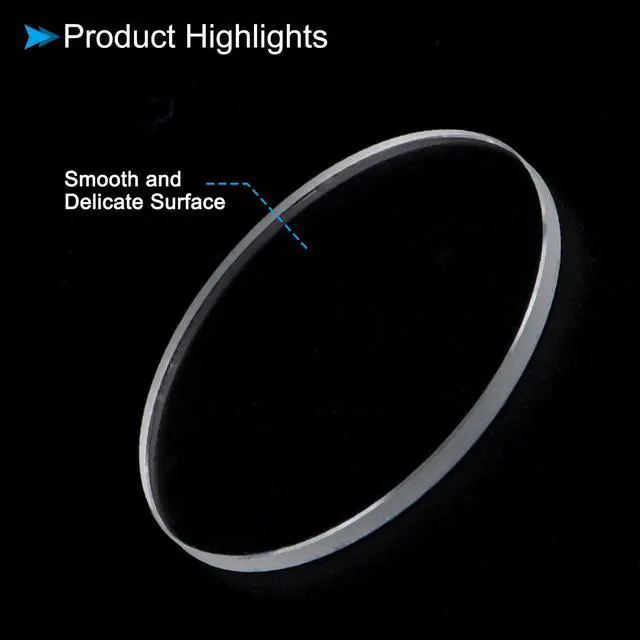 Alt view image 4 of 6 - CoCud Watch Glass Crystal Lens, 29.5mm Diameter 1.5mm Thick, Round Flat Mineral Ultra-Clear Watch Glass Replacements - (Applications: for Watchmaker DIY Repairs) | Watch Glass Replacements, Applicatio