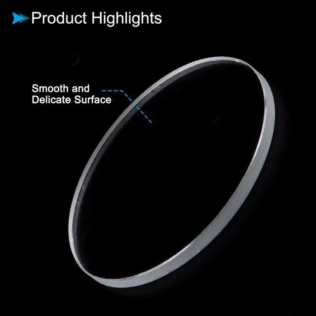 Alt view image 4 of 6 - Watch Glass Crystal Lens 26mm Diameter 1.5mm Thick Round Flat Mineral | Ultra-Clear, Watch Glass Replacements, Applications, for Watchmaker DIY Repairs