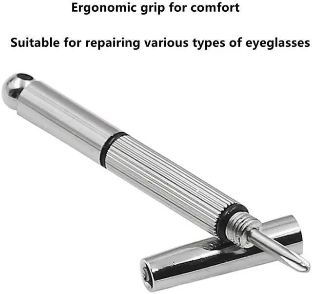 Alt view image 5 of 7 - 3 In 1 Eyeglass Screwdriver, 2 Packs Mini Screwdriver Repair Tool | Flat, For Sunglasses, Eyeglass Repair Kit