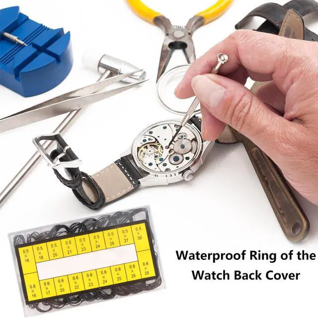 Alt view image 2 of 7 - 180 Pcs O Ring Watch Gasket, Rubber Seal O Ring Watch Gasket Set 18 Types Rubber Sealing Watch Back Cover for Watch Repair Waterproof Seal Gasket Repair Tool Watch Seal Gaskets