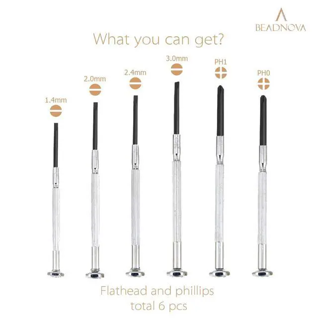 Alt view image 2 of 5 - Eyeglass Screwdriver with Case Mini Kit Set Small Screwdriver for Eyeglasses Jewelry Watch Repair DIY (6pcs)