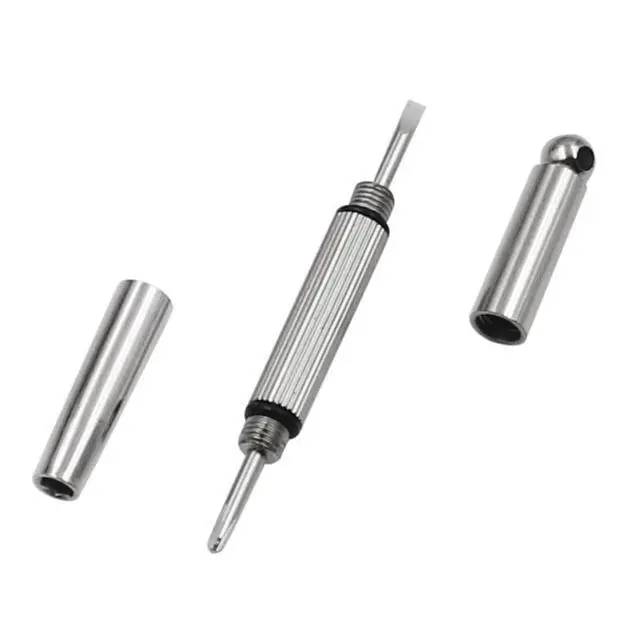 Alt view image 4 of 7 - 2 Pcs Multifunctional Mini Glasses Screwdriver 3 in 1 Eyeglass Screwdriver Repairing Tool Hex, Phillips, Flat Head