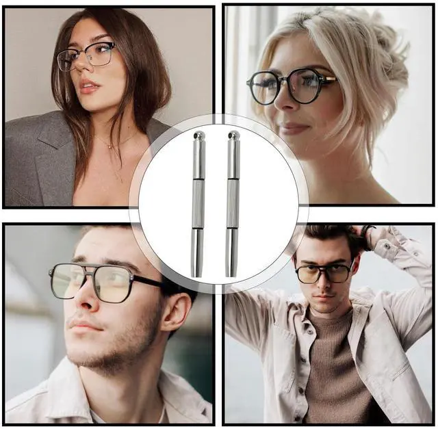 Alt view image 7 of 7 - 2 Pcs Multifunctional Mini Glasses Screwdriver 3 in 1 Eyeglass Screwdriver Repairing Tool Hex, Phillips, Flat Head