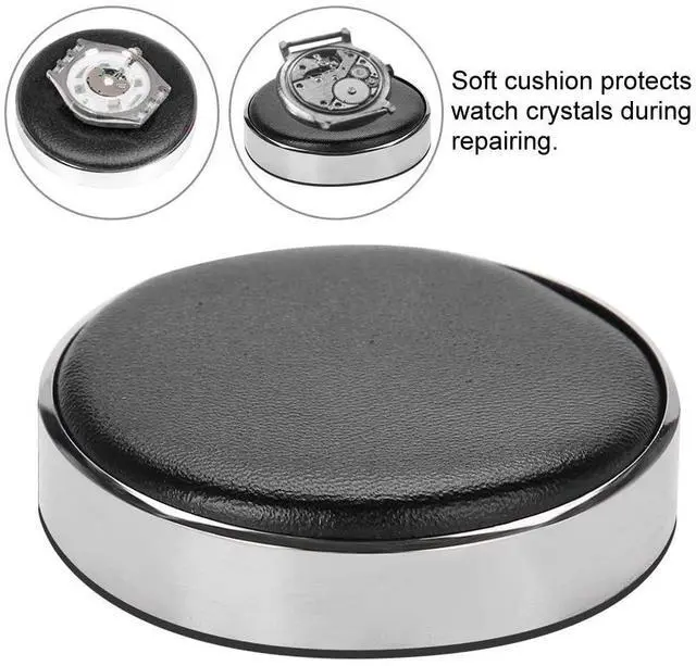 Alt view image 2 of 7 - Watch Casing Cushion, Watch Jewelry Case Movement Cushion Pad Holder Movement Seat Scratch-proof, Watchmaker Repair Kit Tool Black