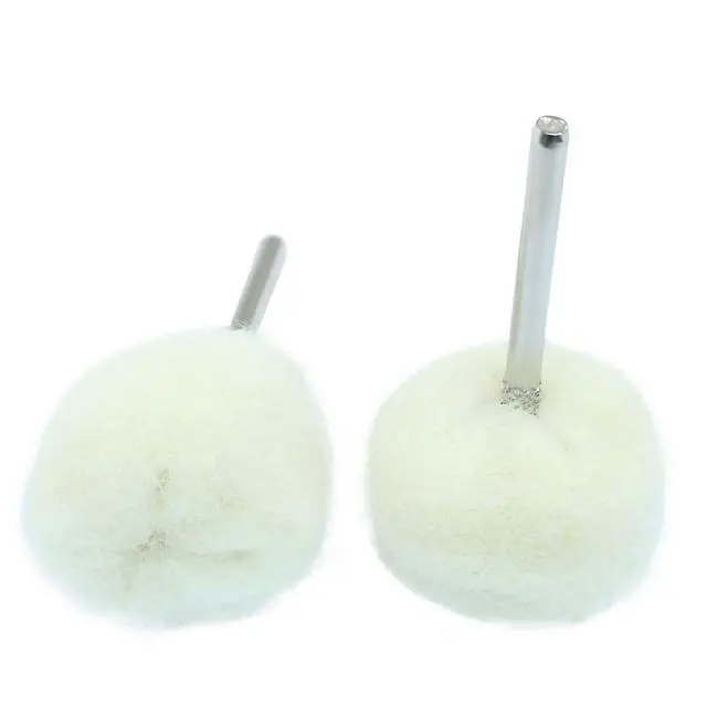 Alt view image 2 of 5 - 10pcs Cashmere Polishing Buffing Wheel | 3mm×25mm Shank, For Polishing Kit