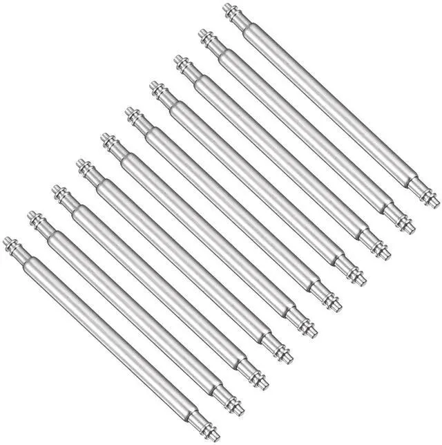 Main image of 10pcs 1.8 x 25mm Watch Spring Bar Pins, Stainless Steel Watch Band Link Pins Spring Bars Repair Tool for Metal Chain Leather Strap Watch, Silver