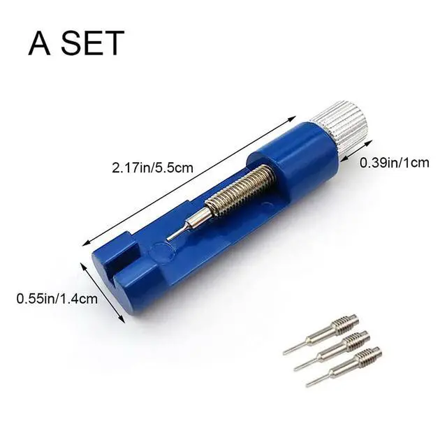 Alt view image 2 of 7 - Watch Link Removal Kit, Tools to Adjust and Remove BraceletsPin Remover for Sizing Strap, Watches Sizing Adjustment Tool Kit for Watches Repair and Sizing, Watch Band Adjustment Tool Kit (Blue)