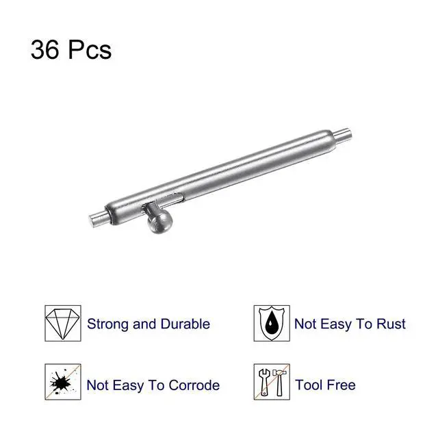Alt view image 3 of 5 - 36pcs Quick Release Spring Bar 16mm Width 1.5mm Diameter Stainless Steel Watch Pins Replacement Band Strap Link Pins Watch Lugs for Watch Band Straps