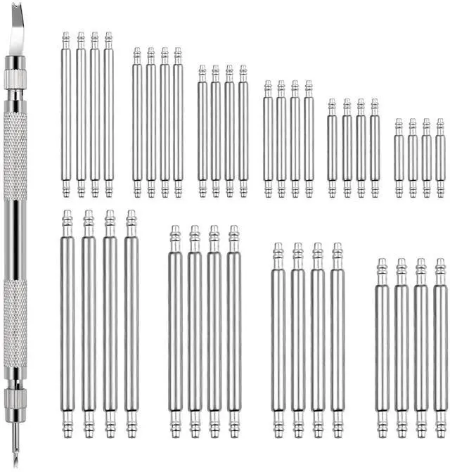 Main image of 41 PCS Watch Pins Replacement Kit with Spring Bar Tool, Watch Band Pins with 40pcs Heavy Duty Stainless Steel Watch Pins, for Watch Repair and Watch Band Removal