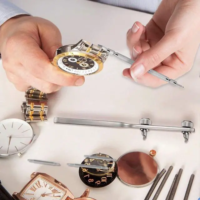 Alt view image 6 of 7 - 41 PCS Watch Pins Replacement Kit with Spring Bar Tool, Watch Band Pins with 40pcs Heavy Duty Stainless Steel Watch Pins, for Watch Repair and Watch Band Removal