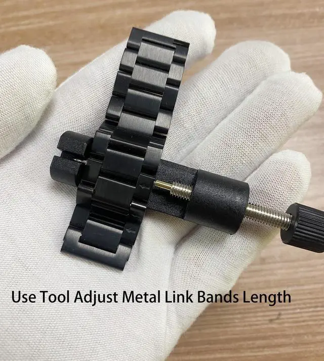 Alt view image 3 of 7 - Metal Watch Band Link Removal Kit, Tools to Adjust and Remover Bracelets Strap, Pin Remover for Sizing Bands, Watch Band Adjust Repair Tool Kit with Extra Replacement