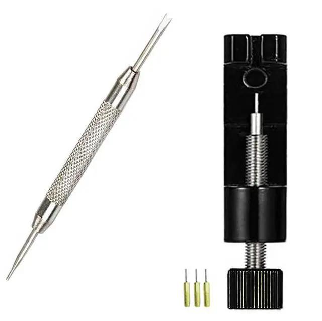 Alt view image 7 of 7 - Metal Watch Band Link Removal Kit, Tools to Adjust and Remover Bracelets Strap, Pin Remover for Sizing Bands, Watch Band Adjust Repair Tool Kit with Extra Replacement