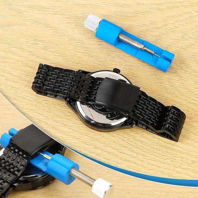 Alt view image 5 of 7 - Watch Link Removal Kit, Watch Band Remover Tool | Watch Spring Bar Tool Chain Link Pin Remover with Replacement Pins for Adjust Watch Bracelet Adjustment and Repairing