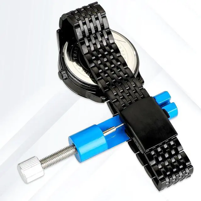 Alt view image 6 of 7 - Watch Link Removal Kit, Watch Band Remover Tool | Watch Spring Bar Tool Chain Link Pin Remover with Replacement Pins for Adjust Watch Bracelet Adjustment and Repairing