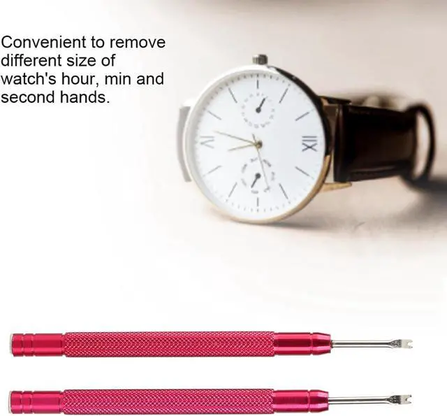 Alt view image 2 of 7 - 2Pcs Watch Hand Removal Tool, 4.3 inch Hand Setting Professional Minute Second Hour Remover Tool, Steel Watch Presser for Repairing Different Size Hour, Min and Second Hands