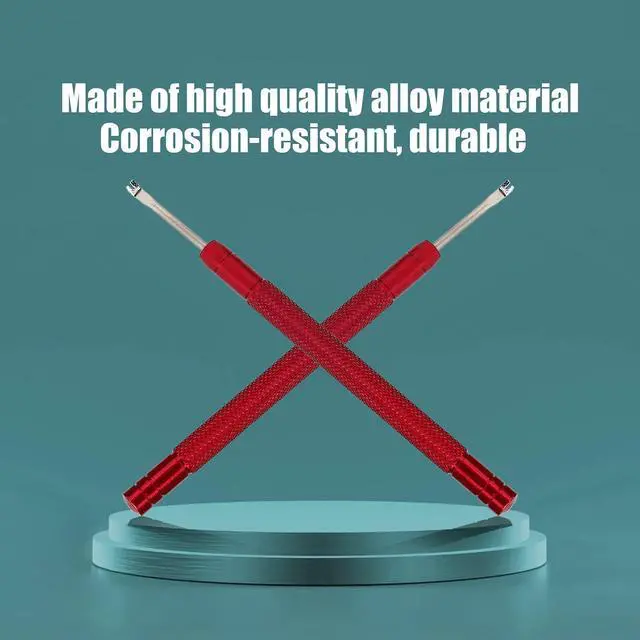 Alt view image 3 of 7 - 2Pcs Watch Hand Removal Tool, Alloy Hands Presser 3.7inch Professional, Anti Scratch Watch Hand Puller Design for Safe Dial Removal