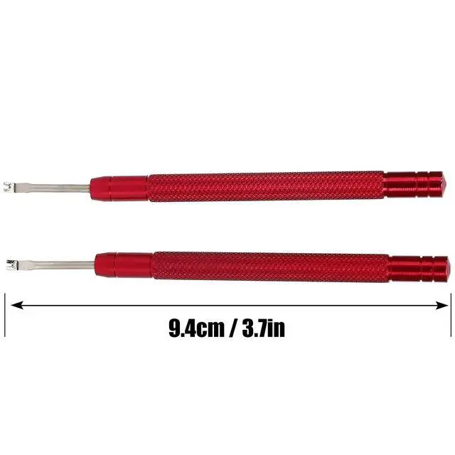 Alt view image 4 of 7 - 2Pcs Watch Hand Removal Tool, Alloy Hands Presser 3.7inch Professional, Anti Scratch Watch Hand Puller Design for Safe Dial Removal