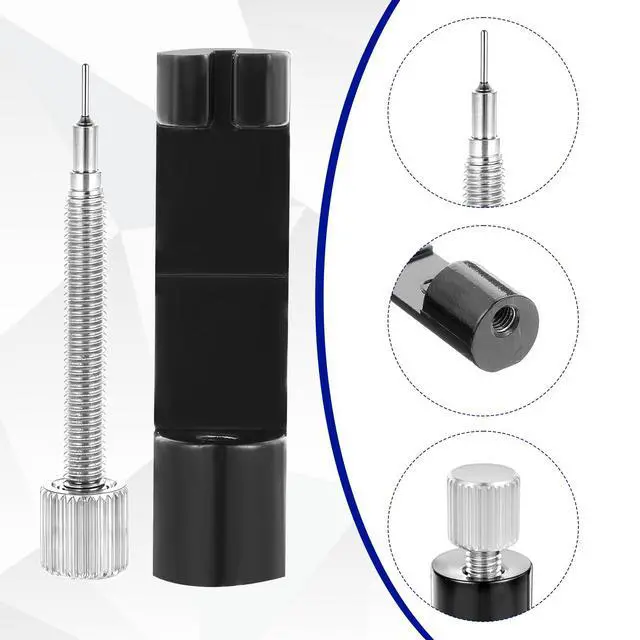Alt view image 3 of 7 - Watch Link Removal Kit, Adjust and Remove Bracelets Tools with 5 PCS Replacement Pins, Pin Remover for Sizing Strap Watches Sizings Adjustment Tool Kit for Watches Repair and Sizings