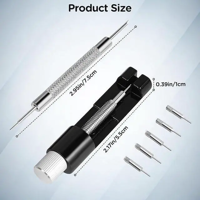 Alt view image 2 of 7 - Watch Repair Kit with Watch Back Remover Tool, Includes Screwdriver, Link Removal Tool and Extra Replacement Pins