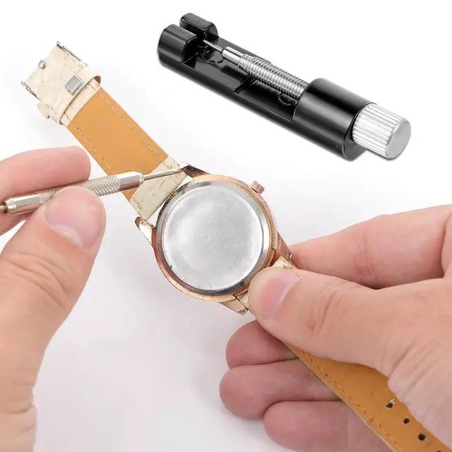 Alt view image 4 of 7 - Watch Link Removal Kit, Adjust and Remove Bracelets Tools with 5 PCS Replacement Pins, Pin Remover for Sizing Strap Watches Sizings Adjustment Tool Kit for Watches Repair and Sizings