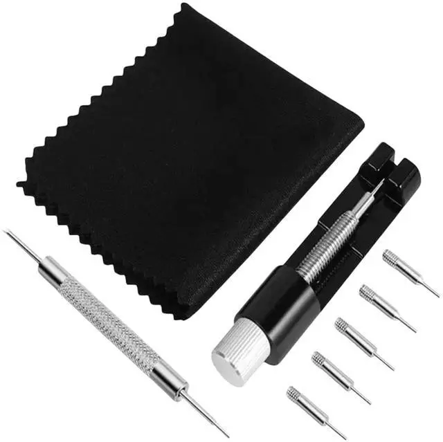 Main image of Watch Repair Kit with Watch Back Remover Tool, Includes Screwdriver, Link Removal Tool and Extra Replacement Pins
