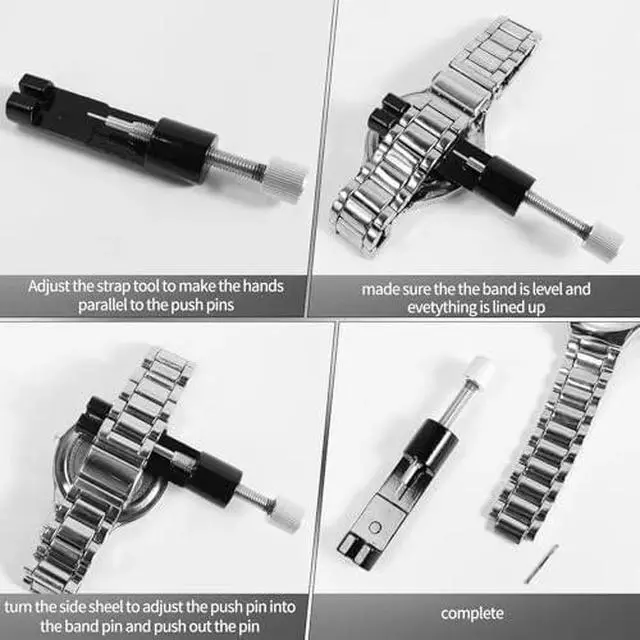 Alt view image 5 of 7 - Watch Repair Kit with Watch Back Remover Tool, Includes Screwdriver, Link Removal Tool and Extra Replacement Pins