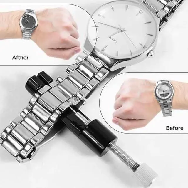 Alt view image 4 of 7 - Watch Repair Kit with Watch Back Remover Tool, Includes Screwdriver, Link Removal Tool and Extra Replacement Pins