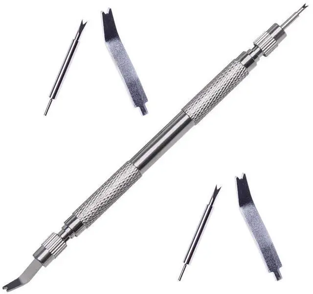 Main image of 5 Pieces Spring Bar Tool Watch Repair Tool Kit for Watch Band Replacement and Pin Tool Set, Silver