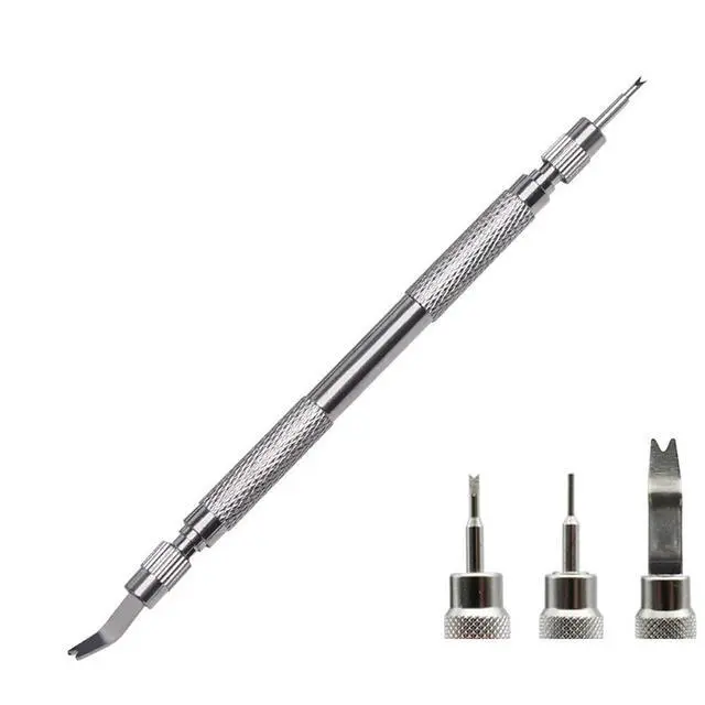 Alt view image 3 of 6 - 5 Pieces Spring Bar Tool Watch Repair Tool Kit for Watch Band Replacement and Pin Tool Set, Silver