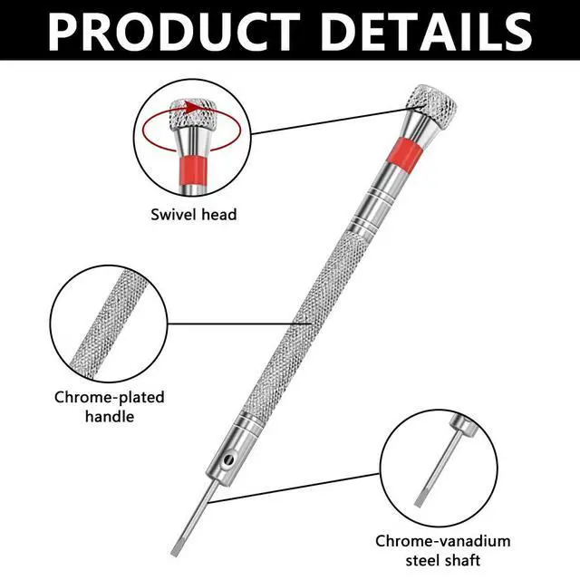 Alt view image 3 of 7 - Screwdriver Set, 5PCS for Watch & Battery
