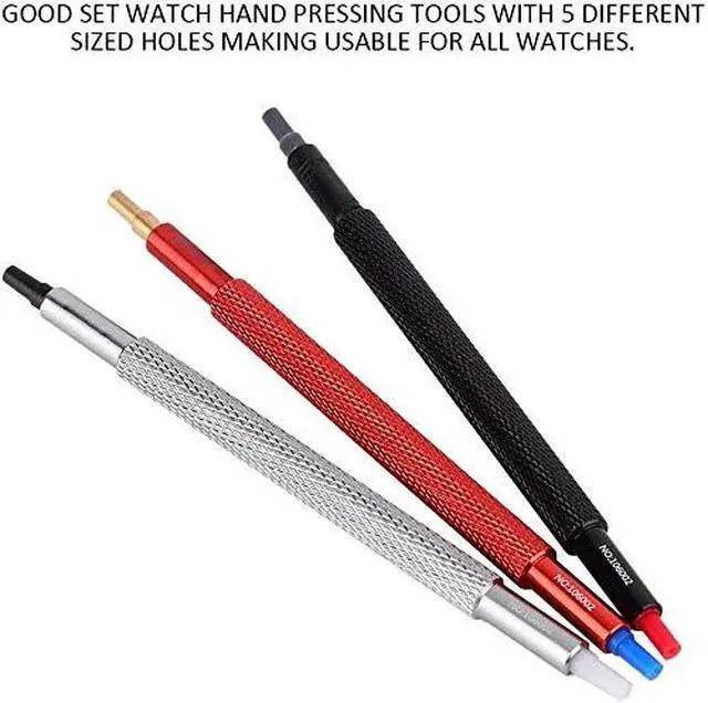 Alt view image 3 of 4 - Watch Hand Presser, Watch Link Remover, Watchmakers Repair Tool, Watch Hand Presser Pusher Setting Fitting, Adjuster Device Watch Band Pin Watch Strap Repair Tools for Watchmaker