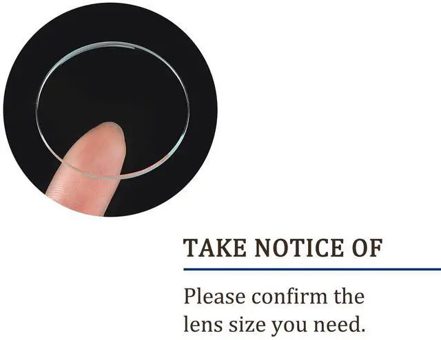 Alt view image 3 of 5 - Watch Crystal Lens 36mm Round Flat Watch Lens Replacement 6Pcs | Clear,for Watch Dial Use
