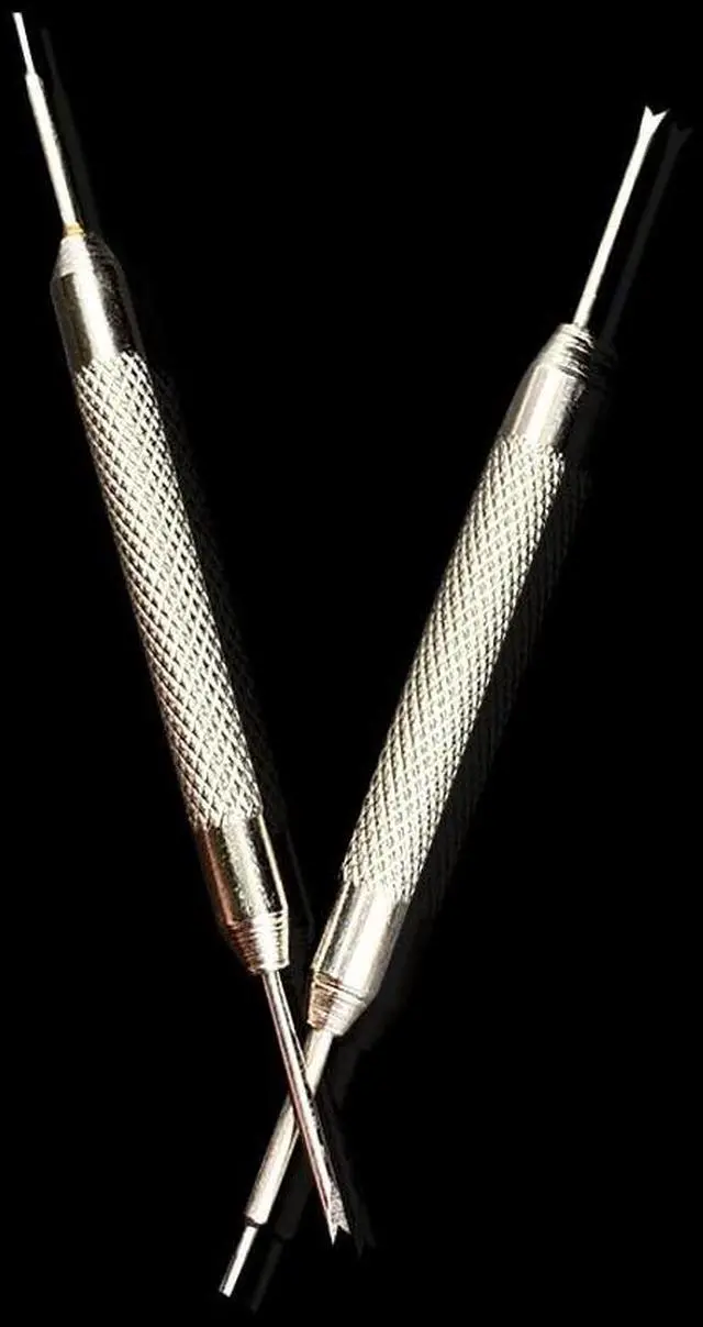 Alt view image 2 of 5 - 2pcs Double Tip Pins Tools Stainless Steel Spring Bar Tools for Adjust Removal Replace Watch Straps Wrist Bands Watch Pins Repair Fix Kit Tool