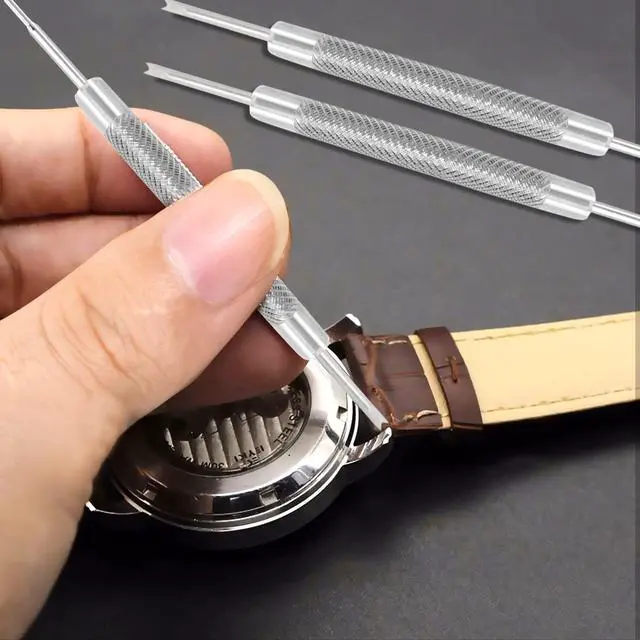 Alt view image 5 of 7 - 3PCS Double Tip Pins Tools Spring Bar Tools for Watch Wrist Strap Removal Repair Fix Kit Tool