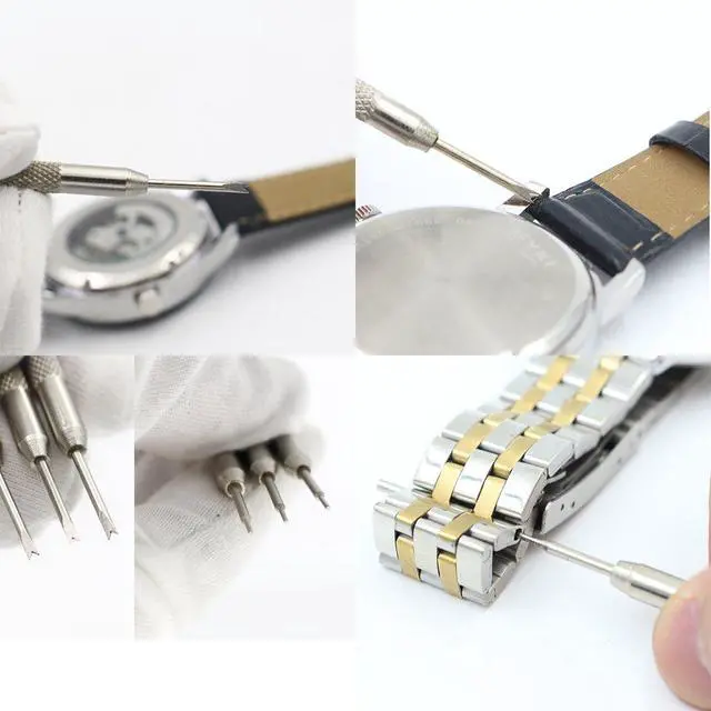 Alt view image 3 of 7 - 3PCS Double Tip Pins Tools Spring Bar Tools for Watch Wrist Strap Removal Repair Fix Kit Tool