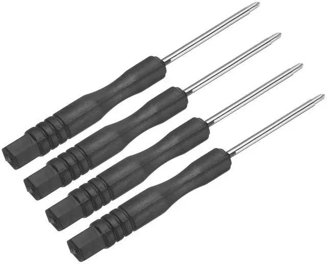 Main image of 4pcs Mini Phillips Screwdriver 1.5mm 80mm Length Micro Precision Cross Head Screw Driver with Non-Slip Black Handle for Watch Eyeglasses Electronics Small Appliances Repair