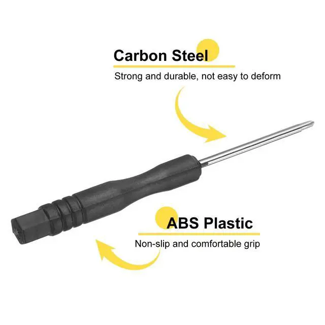 Alt view image 4 of 6 - 4pcs Mini Phillips Screwdriver 1.5mm 80mm Length Micro Precision Cross Head Screw Driver with Non-Slip Black Handle for Watch Eyeglasses Electronics Small Appliances Repair