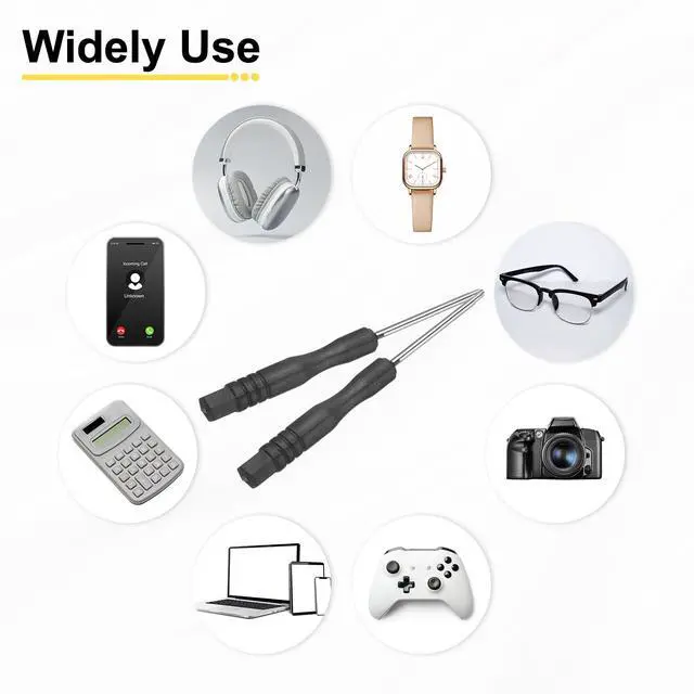 Alt view image 5 of 6 - 4pcs Mini Phillips Screwdriver 1.5mm 80mm Length Micro Precision Cross Head Screw Driver with Non-Slip Black Handle for Watch Eyeglasses Electronics Small Appliances Repair