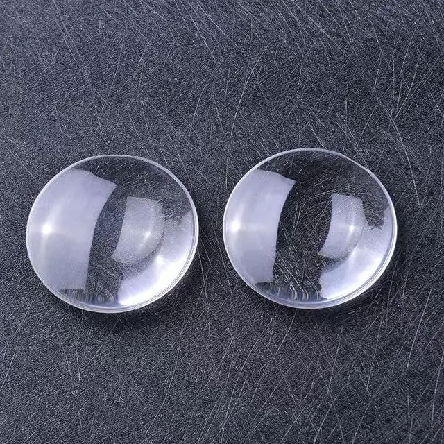 Alt view image 2 of 4 - 2Pcs Watch Crystal Glass Lens Beveled Edge Flat Round Ultra-Clear Glass Watch Face Crystals Len Dial Mirror Replacement Parts for Watchmaker