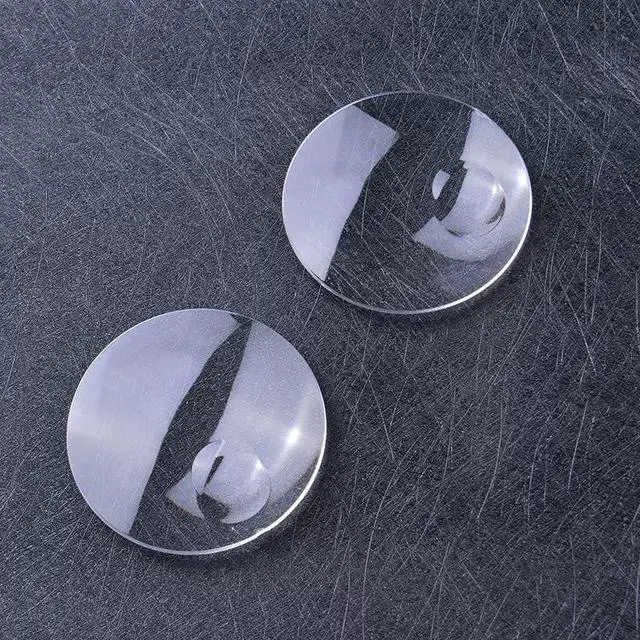 Alt view image 4 of 4 - 2Pcs Watch Crystal Glass Lens Beveled Edge Flat Round Ultra-Clear Glass Watch Face Crystals Len Dial Mirror Replacement Parts for Watchmaker