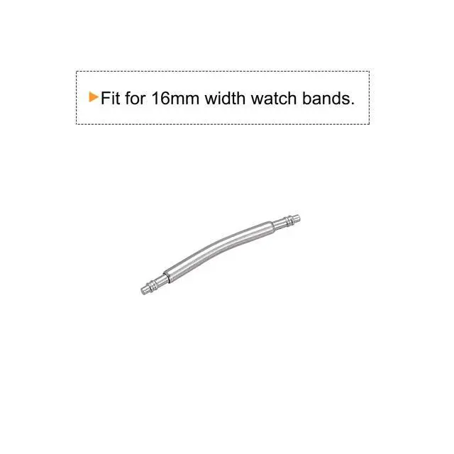 Alt view image 3 of 5 - 4pcs Watch Band Link Pin, Spring Bar Pins 1.5mm Dia 16mm Length, Stainless Steel Double Flanged End Pins for Watch Band Strap