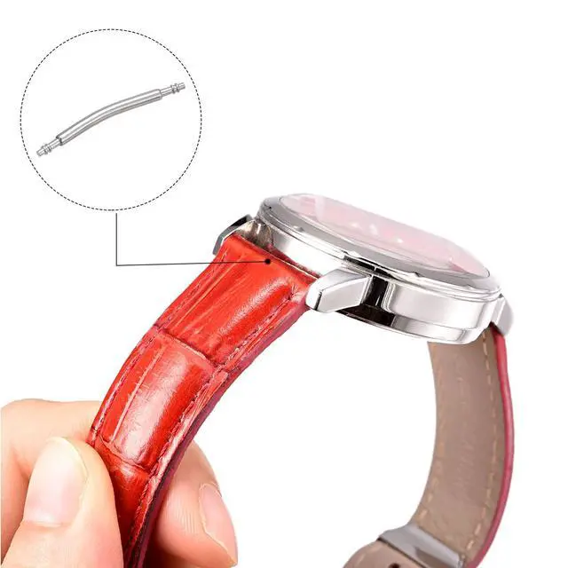 Alt view image 4 of 5 - 4pcs Watch Band Link Pin, Spring Bar Pins 1.5mm Dia 16mm Length, Stainless Steel Double Flanged End Pins for Watch Band Strap