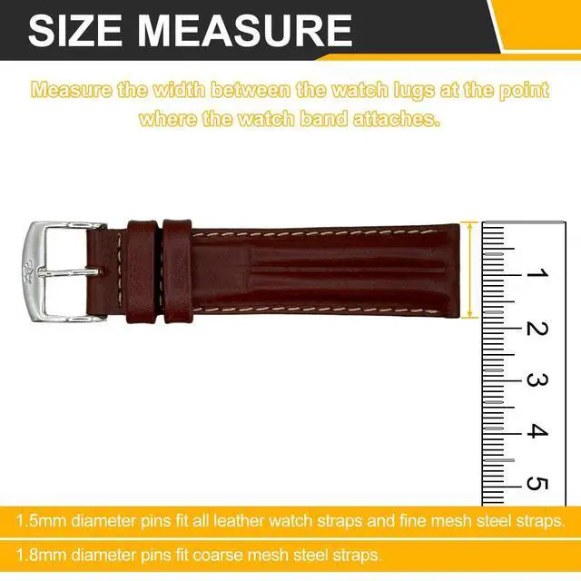 Alt view image 4 of 6 - 16pcs 19/19/17/21mm Watch Spring Bar 1.5mm+1.8mm Thickness Band Pins Double Fringe Stainless Steel Replacement Pin with Removal Tool for Watch Band Link