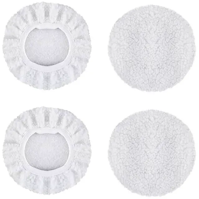 Main image of 4 PCS Car Polishing Pads 5-6 Inch - Professional Grade Buffing Pads with Reinforced Double-Stitched Edges for Auto Detailing & Surface Restoration