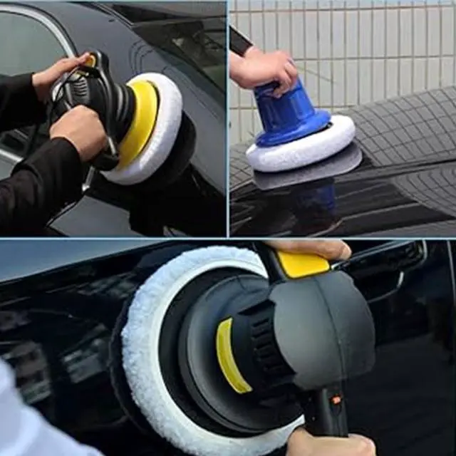 Alt view image 5 of 7 - 4 PCS Car Polishing Pads 5-6 Inch - Professional Grade Buffing Pads with Reinforced Double-Stitched Edges for Auto Detailing & Surface Restoration
