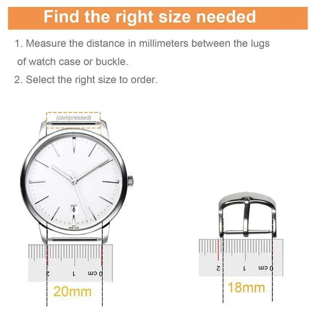 Alt view image 4 of 7 - Vellsar Watch Pins 18mm Watch Spring Bars Set | Heavy Duty, stainless steel, 1.8mm thickness, Storage Box Included