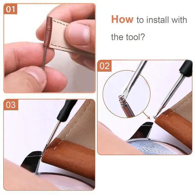 Alt view image 5 of 7 - Vellsar Watch Pins 18mm Watch Spring Bars Set | Heavy Duty, stainless steel, 1.8mm thickness, Storage Box Included