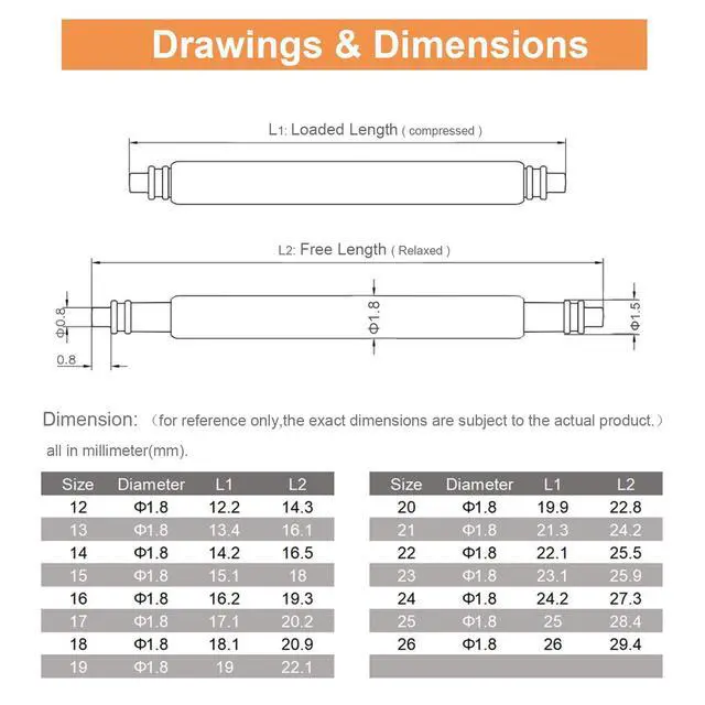 Alt view image 6 of 7 - Vellsar Watch Pins 18mm Watch Spring Bars Set | Heavy Duty, stainless steel, 1.8mm thickness, Storage Box Included