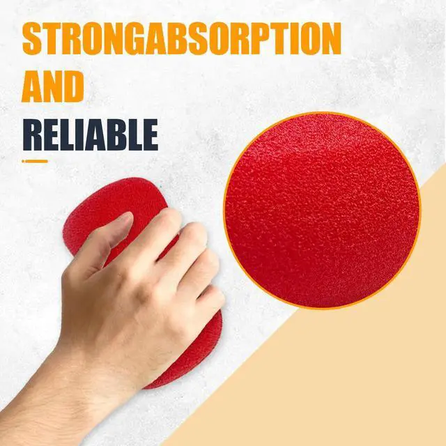 Alt view image 3 of 6 - 10PCS Car Foam Applicator Pads, 3.78" Round Auto Hand Polishing Pads, Compound Vehicle Detailing Sponges for Waxing, Paint, Ceramic, Glass (Red)