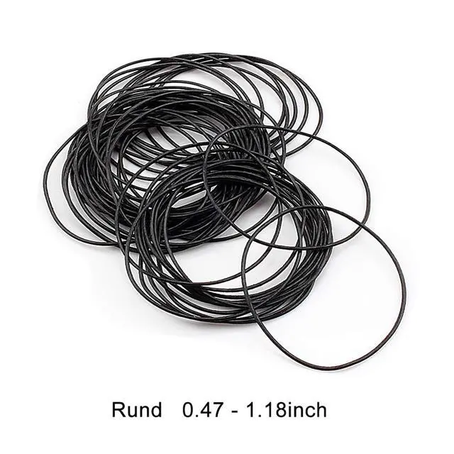 Alt view image 2 of 7 - Yosoo-164-0.6 Round Rubber O-Ring Set for Wristwatch Black